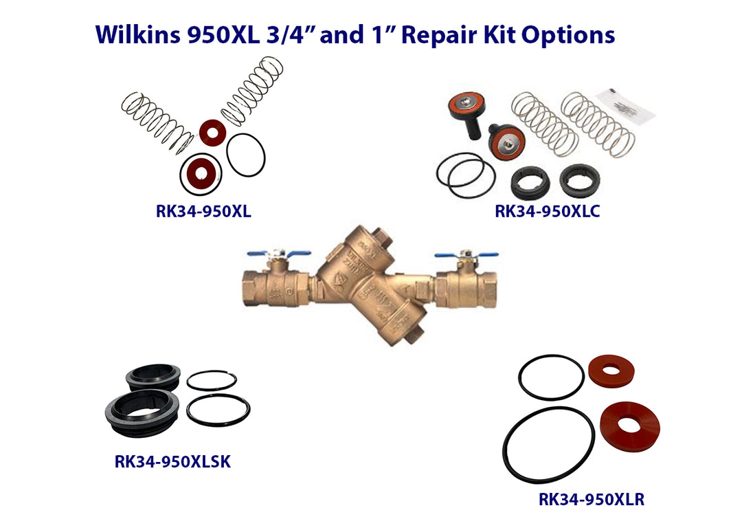 Wilkins 950XL 3/4" - 1" Repair Kits