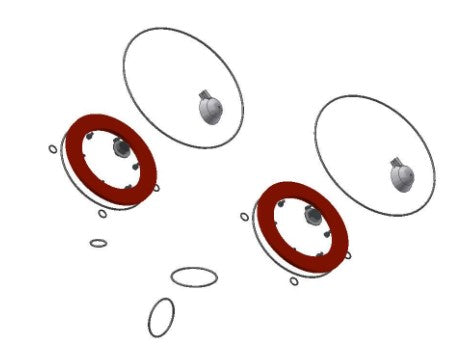 FEBCO 905492 LF850/lLF870/LF860/LF880 CHECK RUBBER KIT 6"