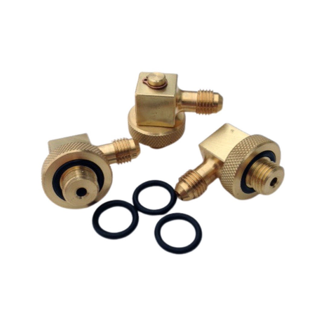 MID-WEST 110705 1/4" 90° Angle Quick Connect (Set of 3) for Backflow Testing