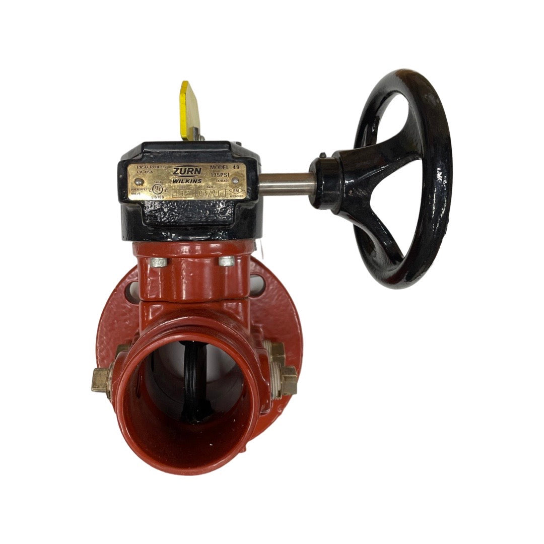 3-49FxG 3" Butterfly Gate Valve Flanged by Groove