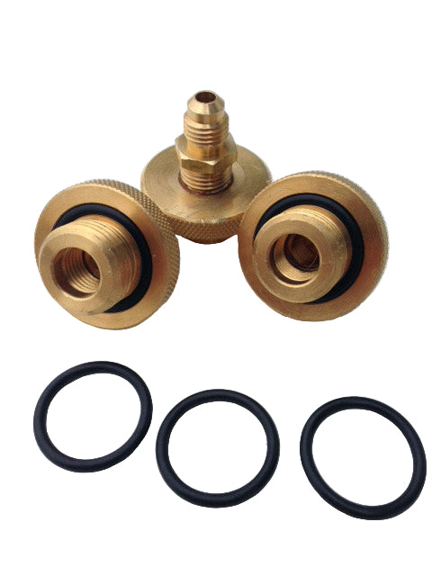 MID-WEST 110703 1/2" Quick Connect Fittings (Set of 3) for Backflow Testing