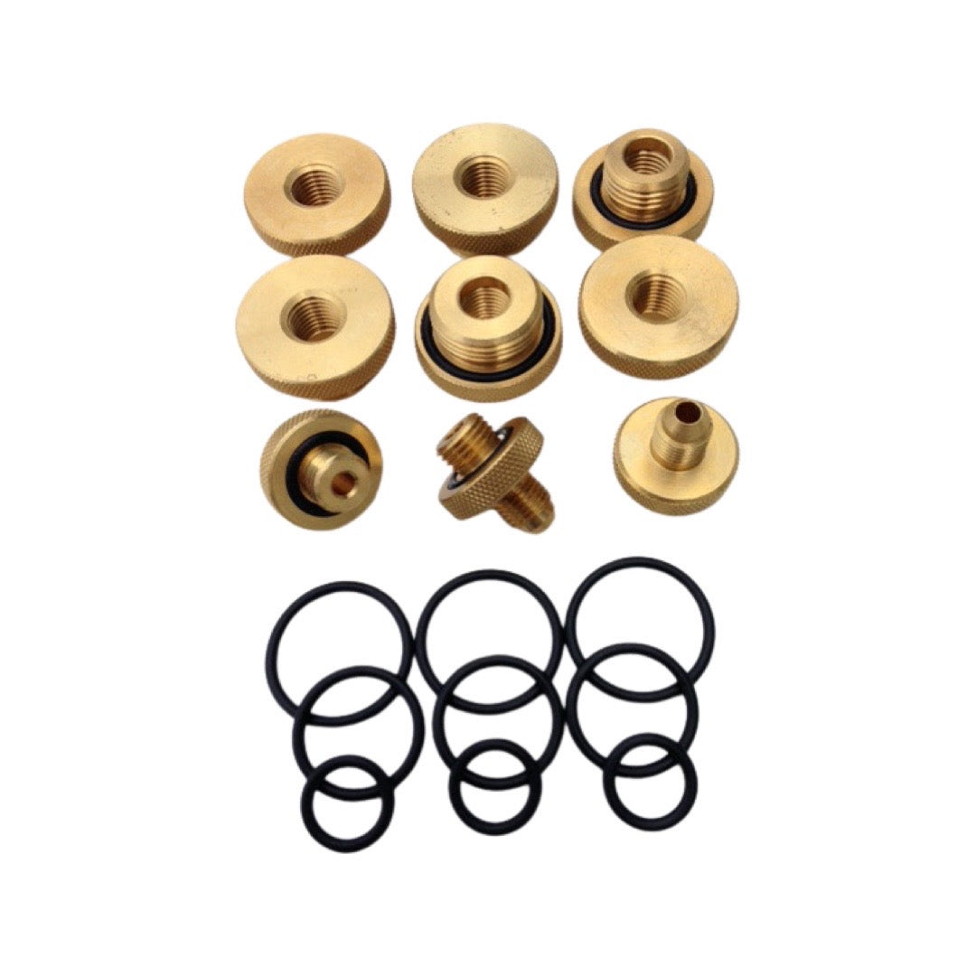 MID-WEST 110617 Complete Quick Test Fittings (Set of 9) For Backflow Testing