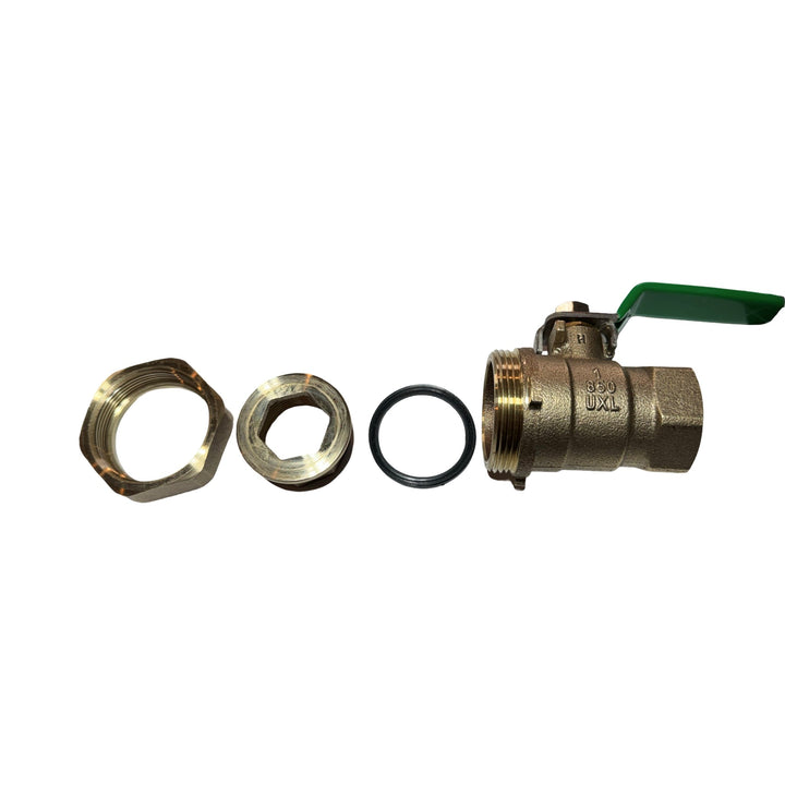 WILKINS 1-850UXL 1" UNION ENDED, NON TAPPED BALL VALVE