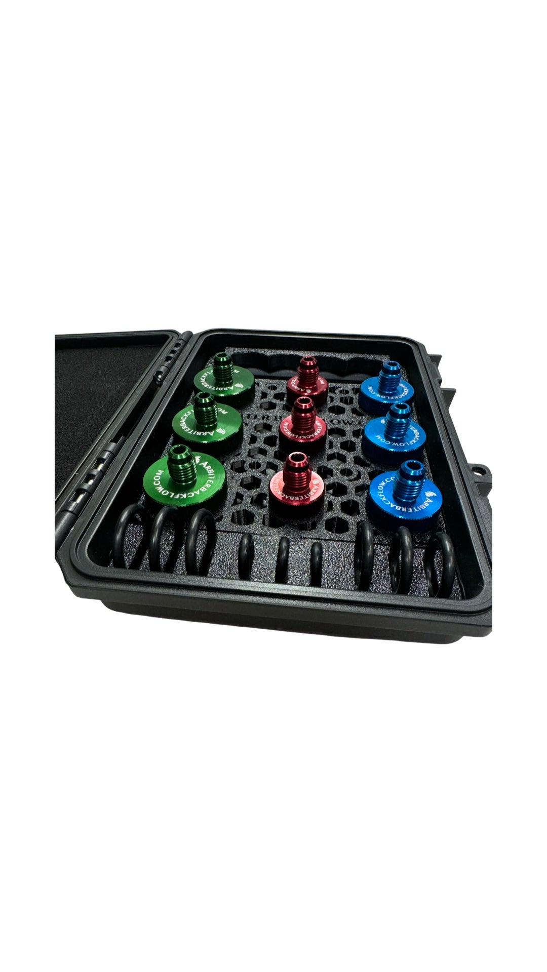 ARBITER QT200A ALUMINUM QUICK CONNECT SET OF 9 WITH CASE & HOLDER